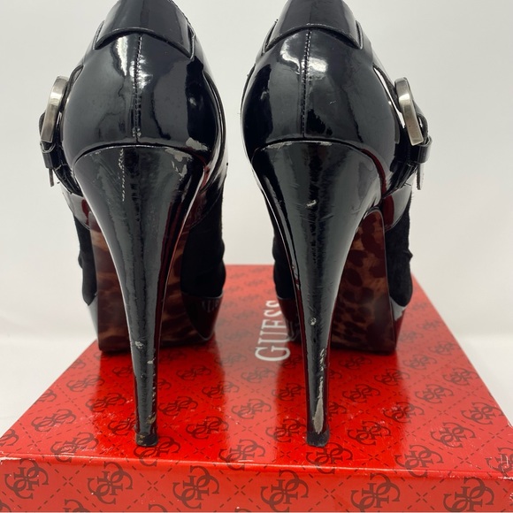 Guess Kailas suede peep toe heels - Picture 7 of 11